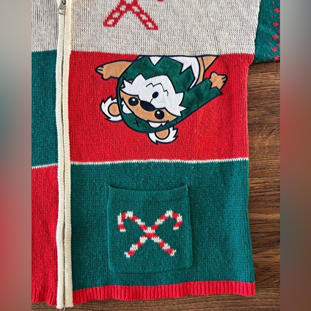 Disney Star Wars Ewok Christmas Spirit Jersey Cardigan Sweater - Picture 5 of 11